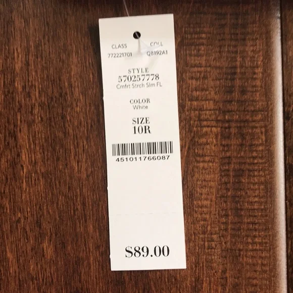 NWT WHBM White The Slim Pants - Picture 5 of 10